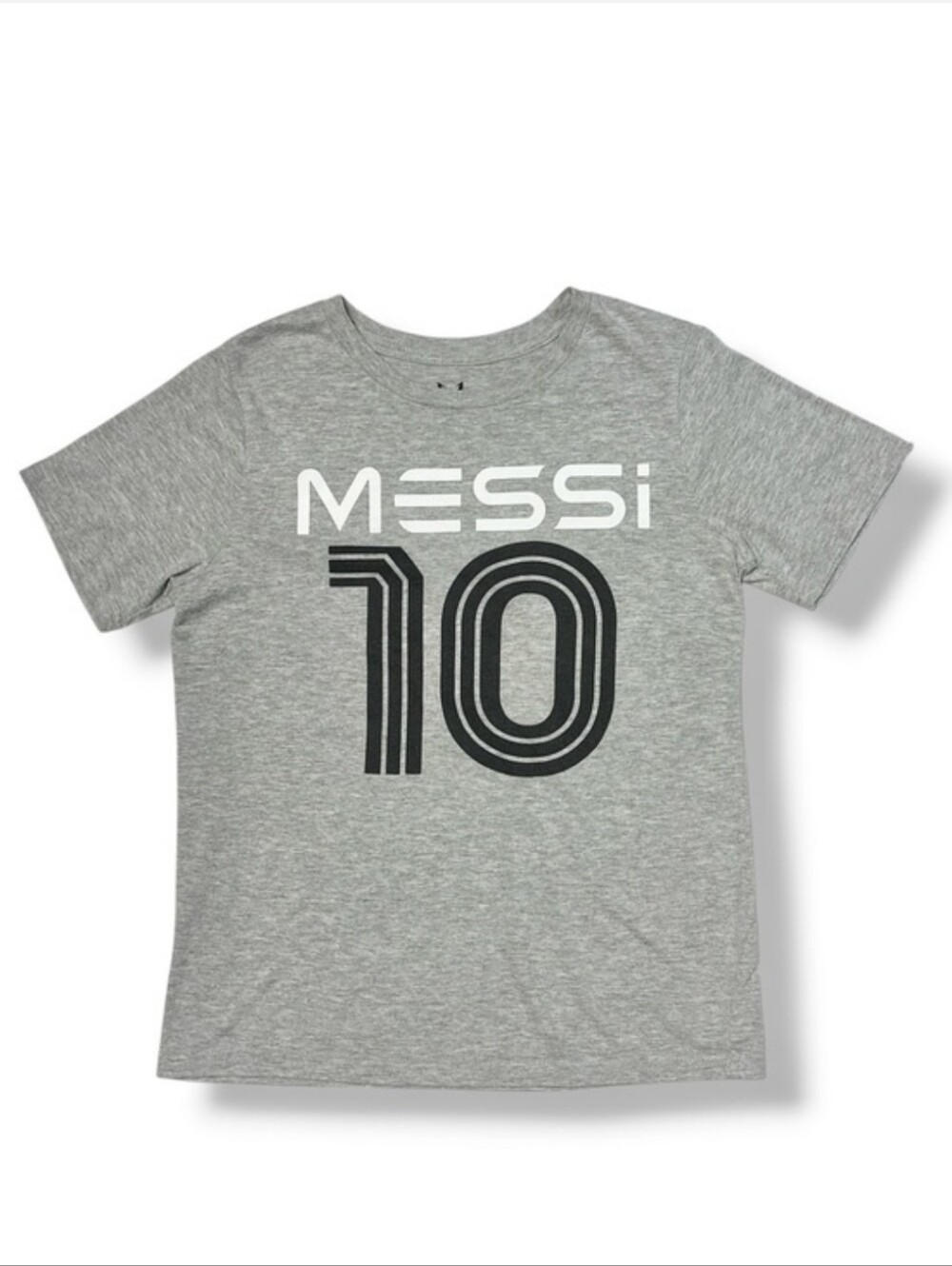 MESSI Grey Crew Neck Graphic Tee Size 10/12